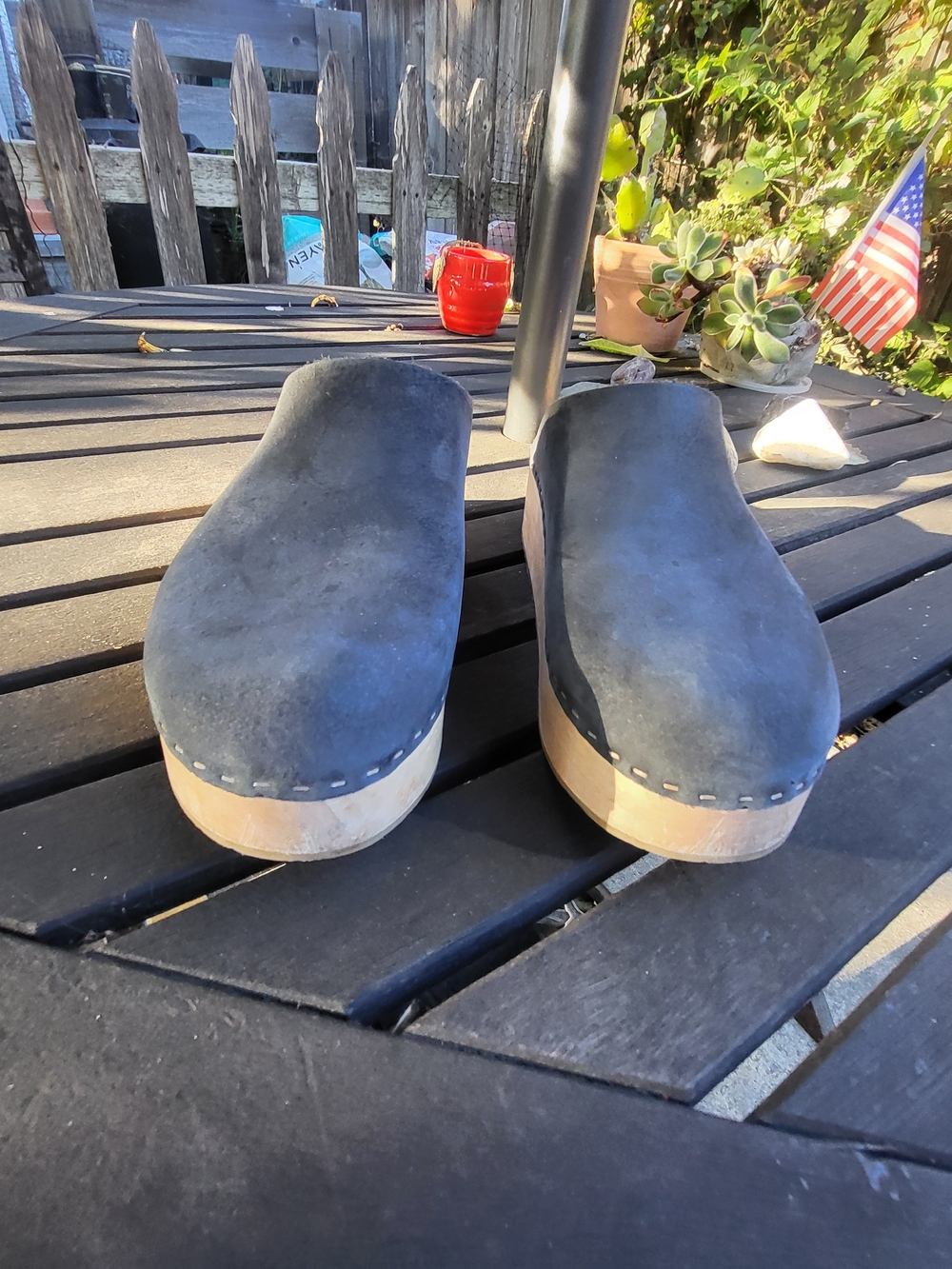 Bryr Womens The Bean Black Nubuck Clog, GUC, Size 38/8 - Picture 2 of 15